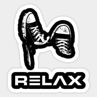 RELAX - FEET UP - Chill Skateboarding Sticker